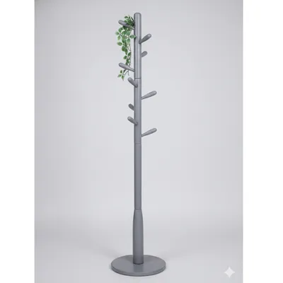 Porte-manteau sur pied gris