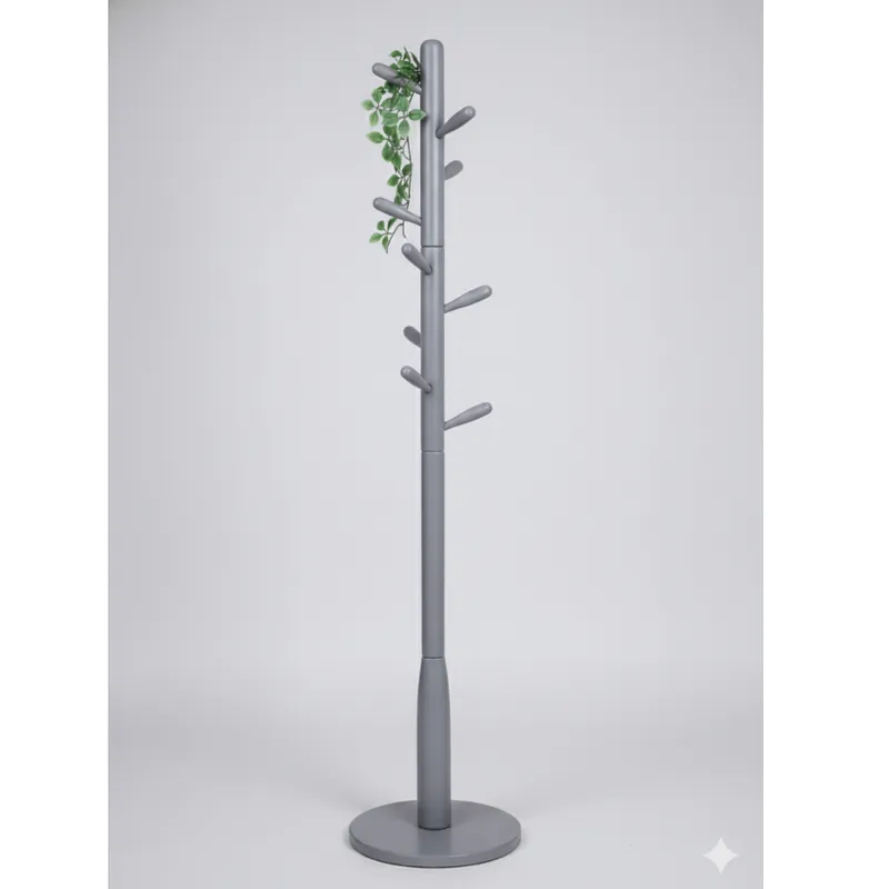 Porte-manteau sur pied gris