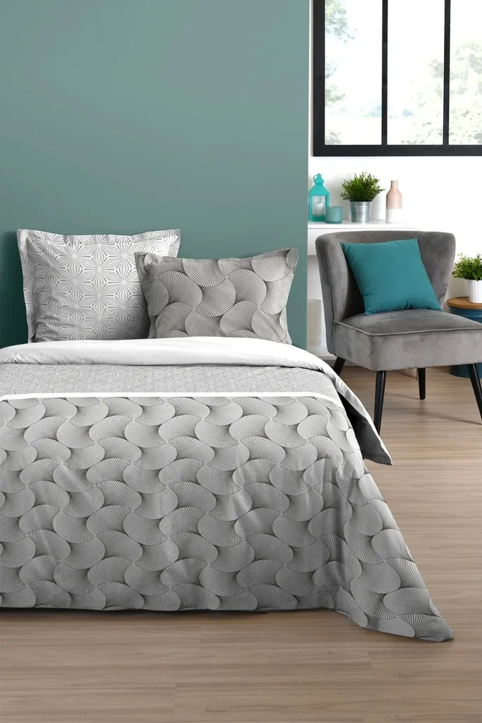 Parrure de lit canberra hc 240X220+2T63X63 100%COTON