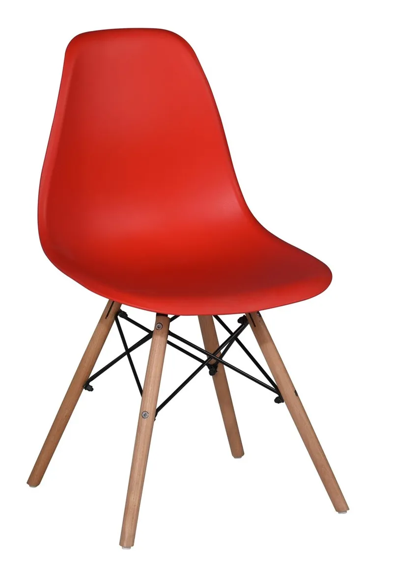Chaise en bois – Rouge