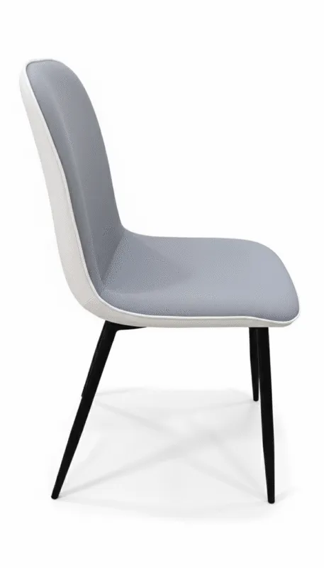 Chaise gris clair – assise confortable pour salle à manger ou bureau – 2-GRISCLAIR