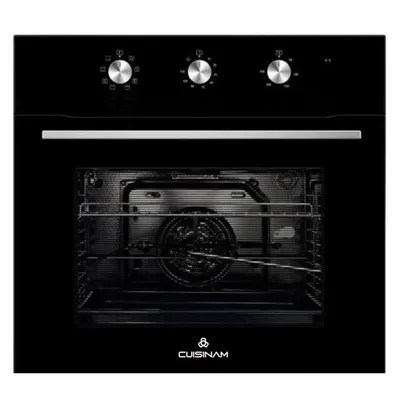 Four encastrable Cuisinam 60 cm 65L Ventilé Noir vitré CBO-6412