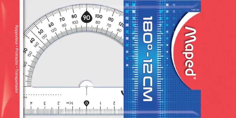 Rapporteur 180° base 12 cm Start