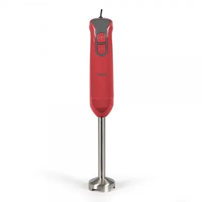 Mixeur plongeant 400W 2 lames  acier inox + bol gradué DOP204RC Livoo Rouge
