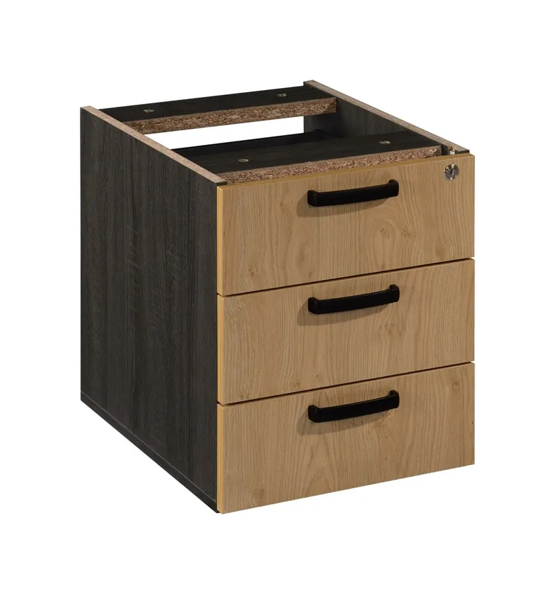 Bloc 3 tiroirs à fixer pour bureau 40 x 50 cm