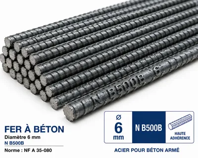 Fer a Beton Diam 6 – Barre 6M