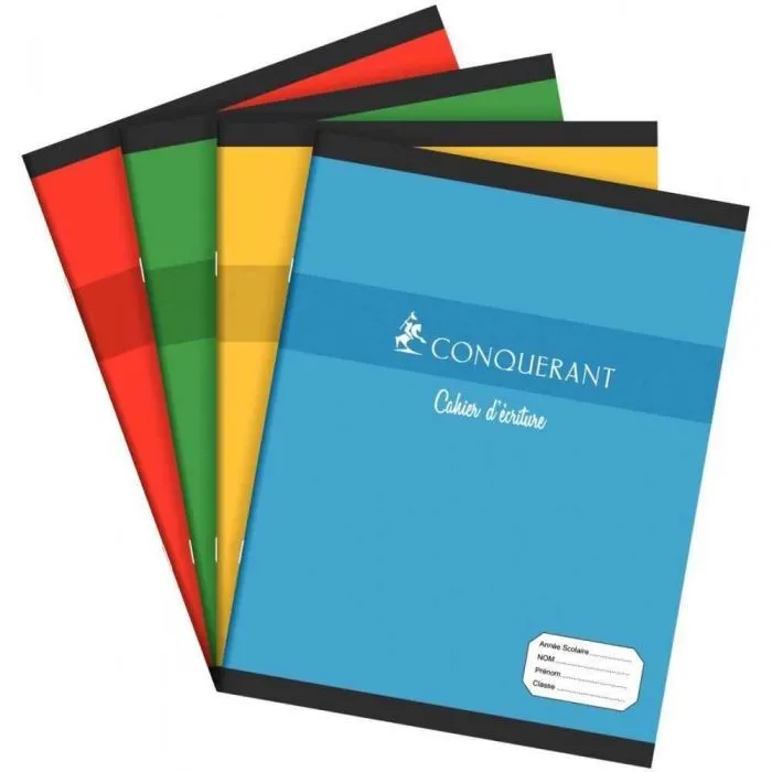 Cahier agrafé Conquérant 17×22 cm 32 pages 90 g réglure DL2/8