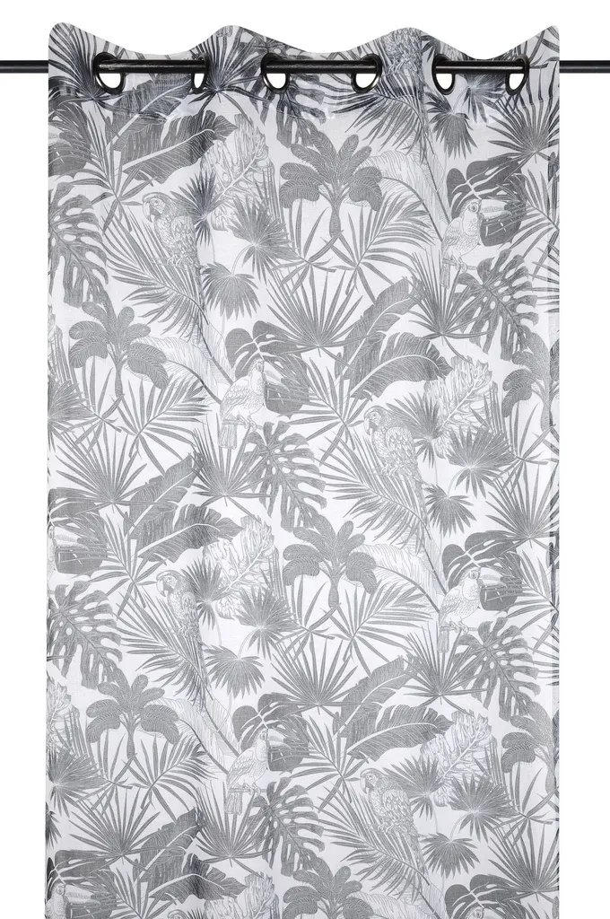 Voilage brasil 135X260 noir - 100% pe