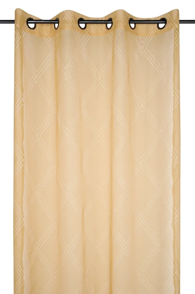 Voilage springfield 140X260 moutarde - 100% pe