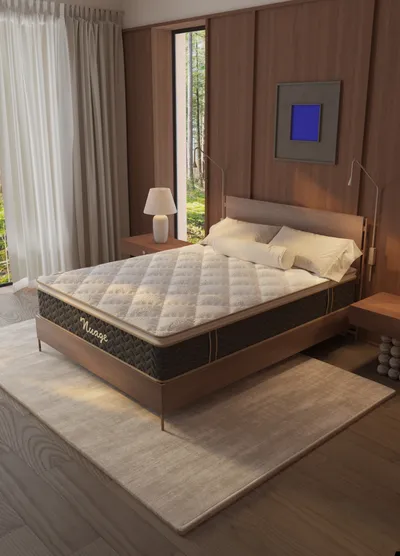 Matelas avec surmatelas intégré 160×200 cm – 32 cm d&rsquo;épaisseur – Nuage