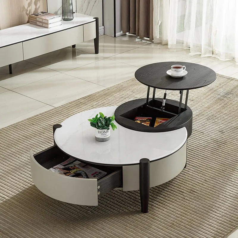 Table basse avec rangement 1m20