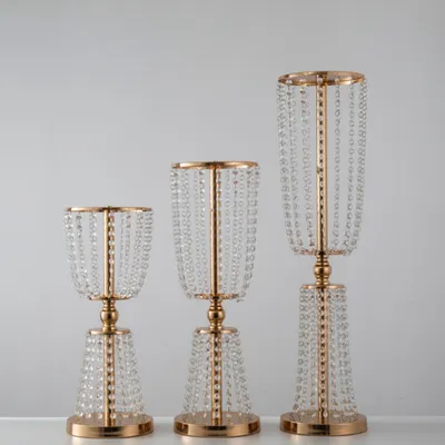 Vase mariage gm centre de table or argent ya005sl ya005gl/pces