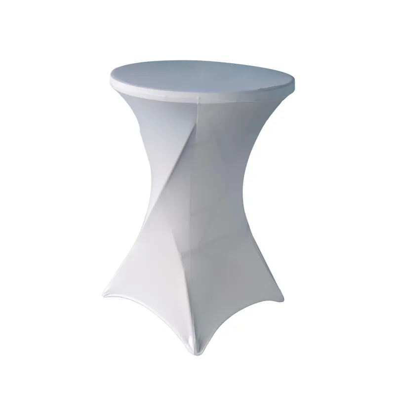 Housse de table mange-debout élastique – protection ajustable pour plateau rond ou carré