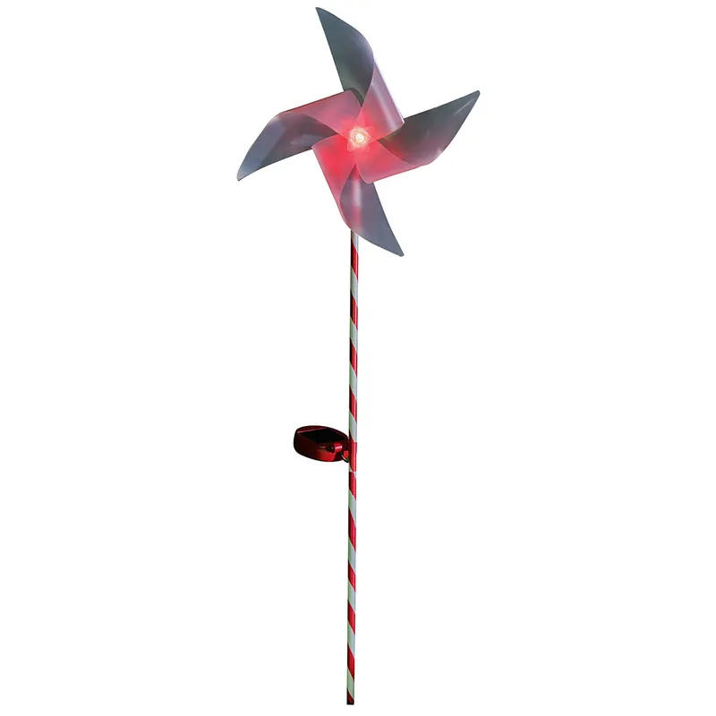 Moulin à vent solaire de Noël – décoration de jardin festive