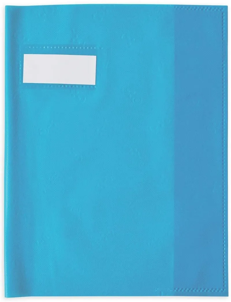 Protège-cahier 17X22 cm PVC120 Bleu turquoise – OXFORD STYL&rsquo;SMS