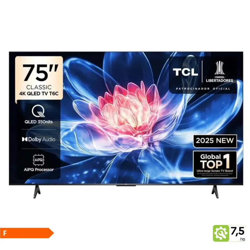 Téléviseur QLED 4K 75 pouces (189 cm)