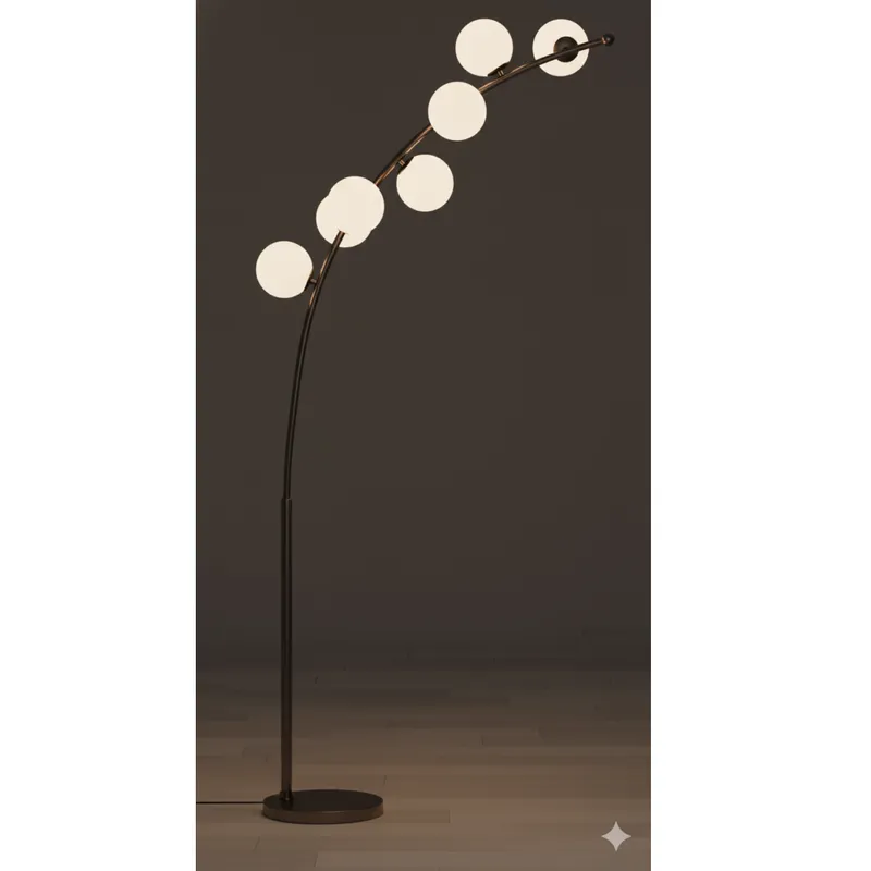 Lampe LED à poser dorée 1,20 m avec socle (mod. 5196)