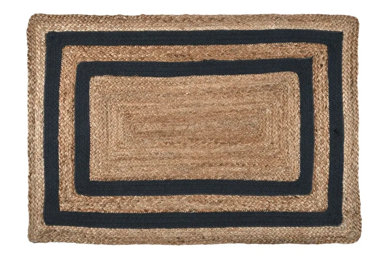 Tapis berry 60X90 cm carbone 80%JUTE 20%CO