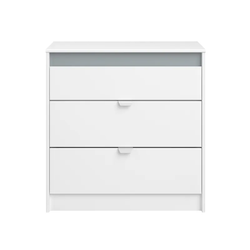 Commode Pirouette 3 tiroirs Blanc
