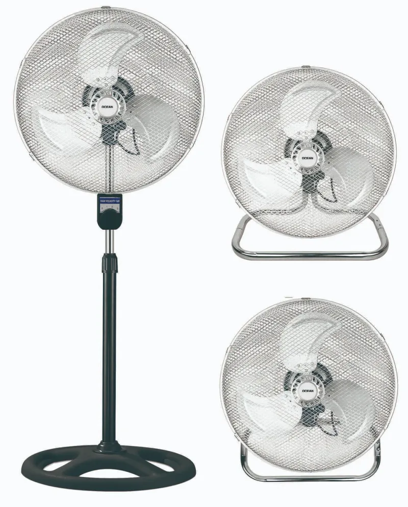 Ventilateur 3-en-1 sur pied 18 pouces – Noir – OCIFNMC183AZNW