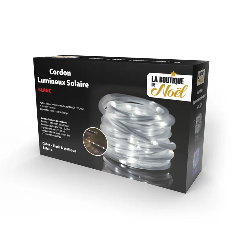 Cordon lumineux solaire pour décoration de mariage et événements