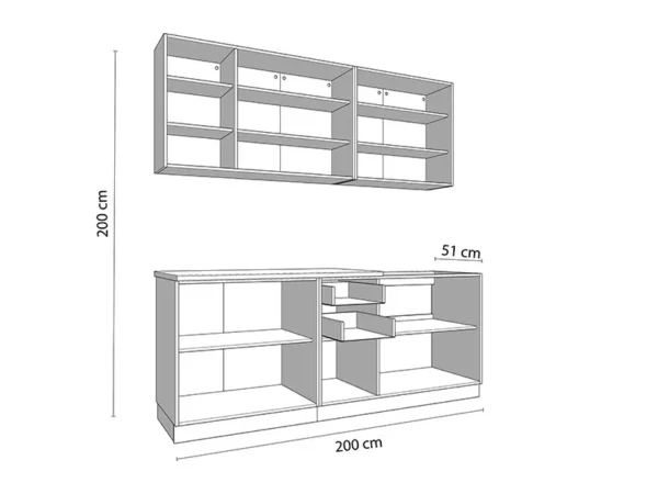 Cuisine complète DIANA 200 cm – Image 4