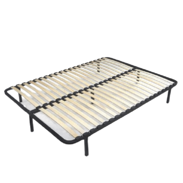 Sommier à 16 lattes avec pieds 160*200 cm