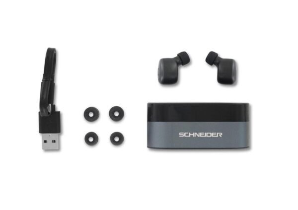 Ecouteurs Schneider SCH3074 EarBuds Bluetooth Micro Noir – Image 4