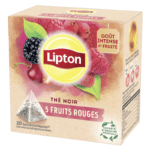 Thé noir 5 fruits rouges Lipton 20 sachets
