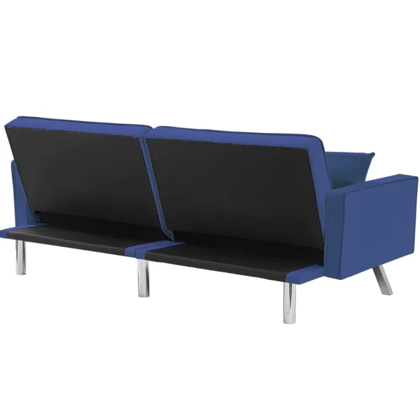 Canapé-lit Convertible Janet 203,2x81,3x86,4 cm Bleu – Image 7