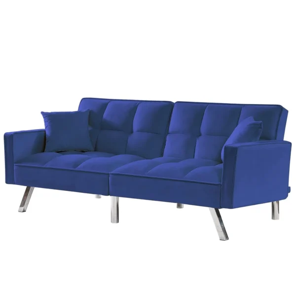 Canapé-lit Convertible Janet 203,2x81,3x86,4 cm Bleu – Image 5