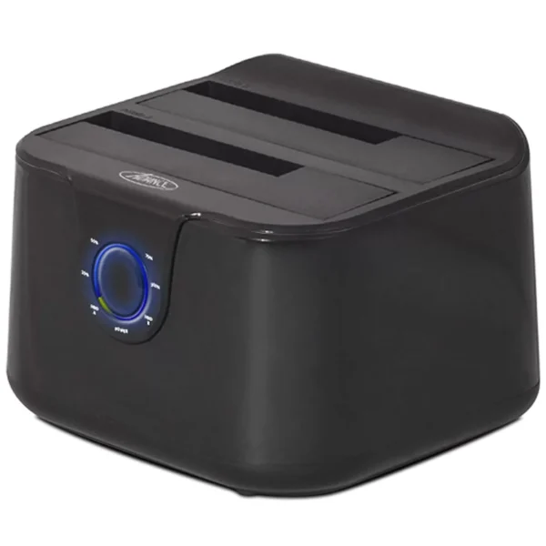 Station d'accueil de disques de stockage Advance 45607 Noir – Image 2