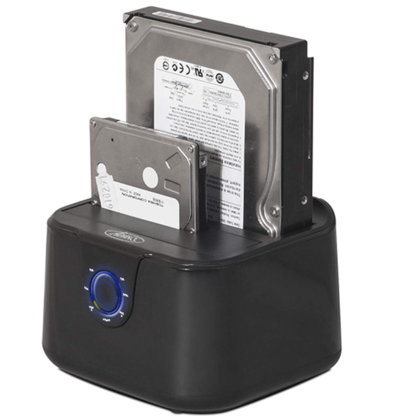 Station d'accueil de disques de stockage Advance 45607 Noir