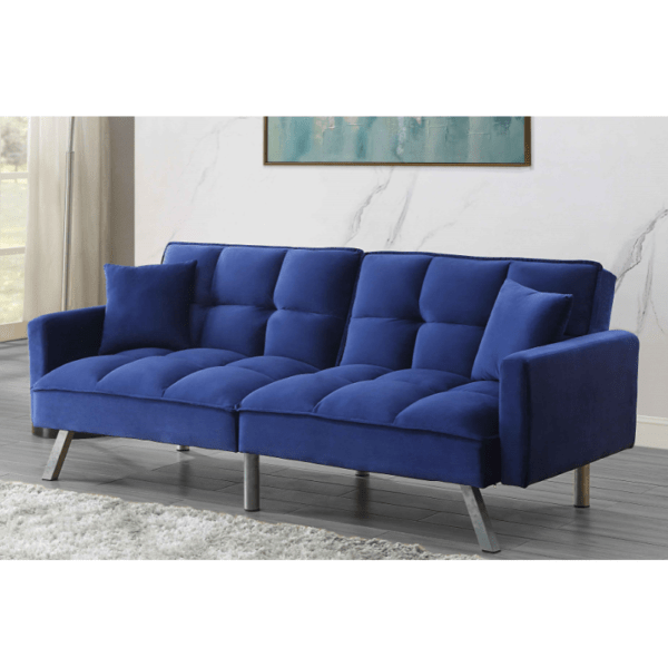Canapé-lit Convertible Janet 203,2x81,3x86,4 cm Bleu – Image 3