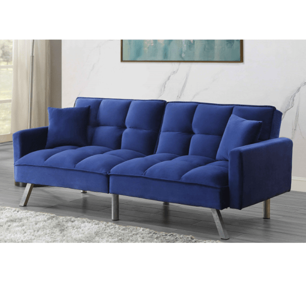 Canapé-lit Convertible Janet 203,2x81,3x86,4 cm Bleu – Image 2