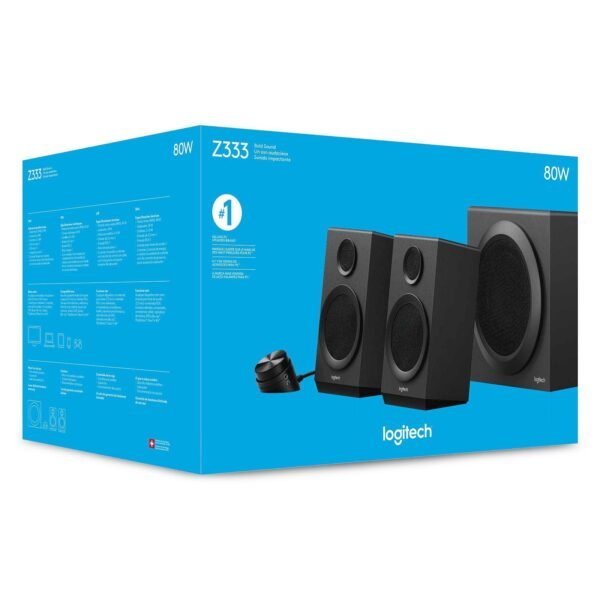 Enceintes 2.1 Logitech MultiMédia Speakers Z333 40 Watts – Image 5