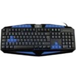 Clavier Rétroéclairé Alpha Omega Players Cronos C19 Noir et bleu