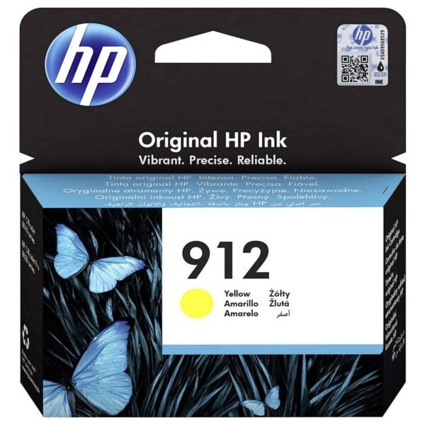 CARTOUCHE D'ENCRE HP 912 JAUNE 315 PAGES