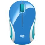 Mini souris sans fil Logitech M187 Bleue