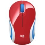 Mini souris sans fil Logitech M187 Rouge