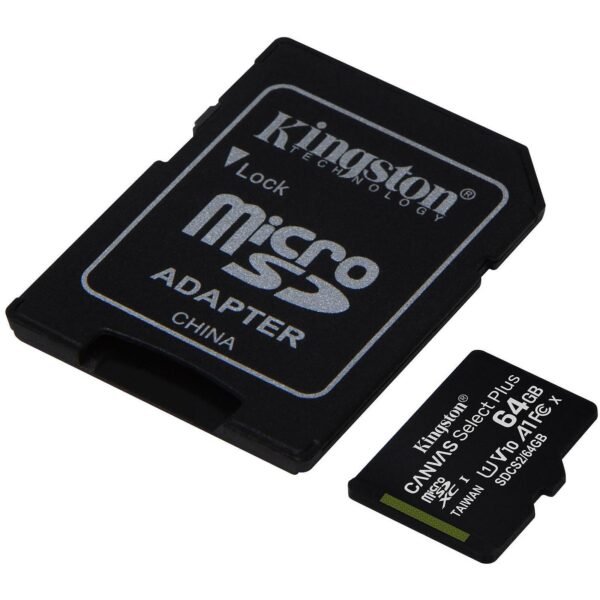 KINGSTON carte micro SD 64GO Classe 10(+2.80€ COPIE PRIVEE) – Image 2