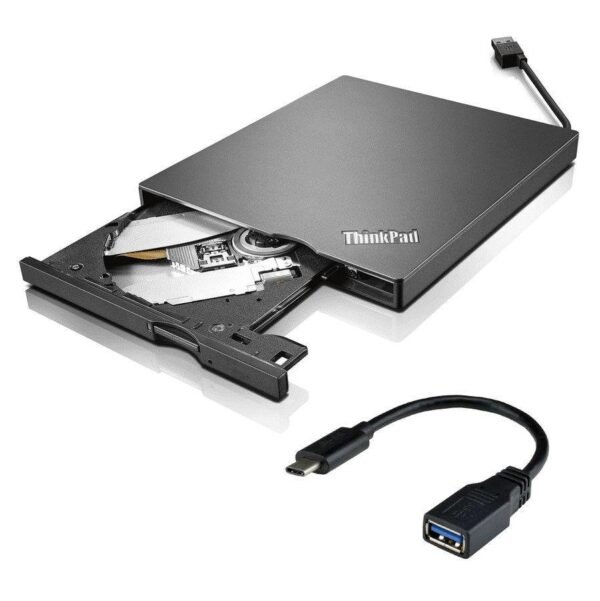 Lecteur graveur CD/DVD externe slim Lenovo 4XA0E97775 - USB 3.0 – Image 3