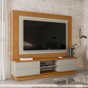 Meuble TV  MARINGA EN BLANC BOIS en 2M01 ( TV 70)