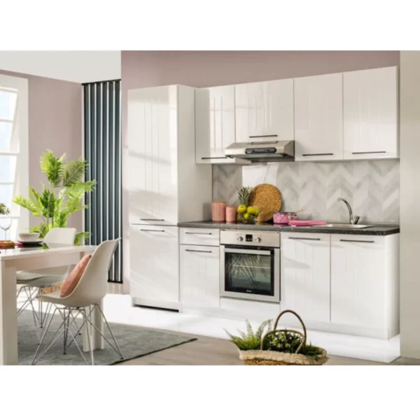 Cuisine complète MILENA 250 cm Blanc 