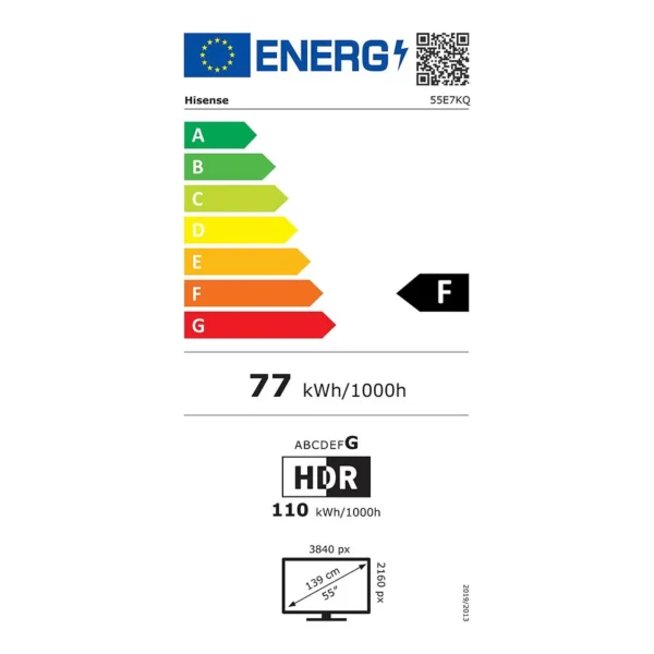 Téléviseur intelligent 55'' Hisense 55E7HQ  Smart TV QLED 4K – Image 7