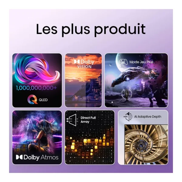 Téléviseur intelligent 55'' Hisense 55E7HQ  Smart TV QLED 4K – Image 5