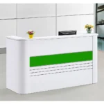 Comptoir accueil 3260 Blanc Vert 2000×1600×1050 cm