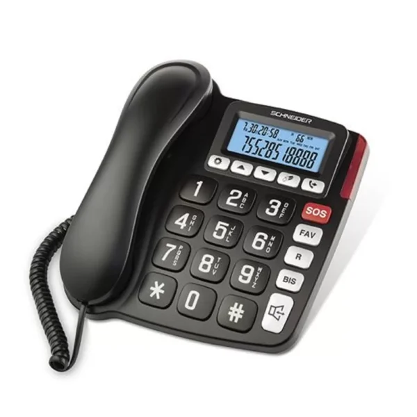 Téléphone Résidentiel Sans Répondeur Schneider GMSC525FBLK