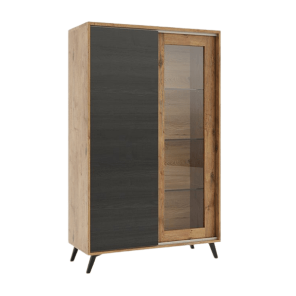 Vitrine 2 portes Kewyn 125×43×195 cm