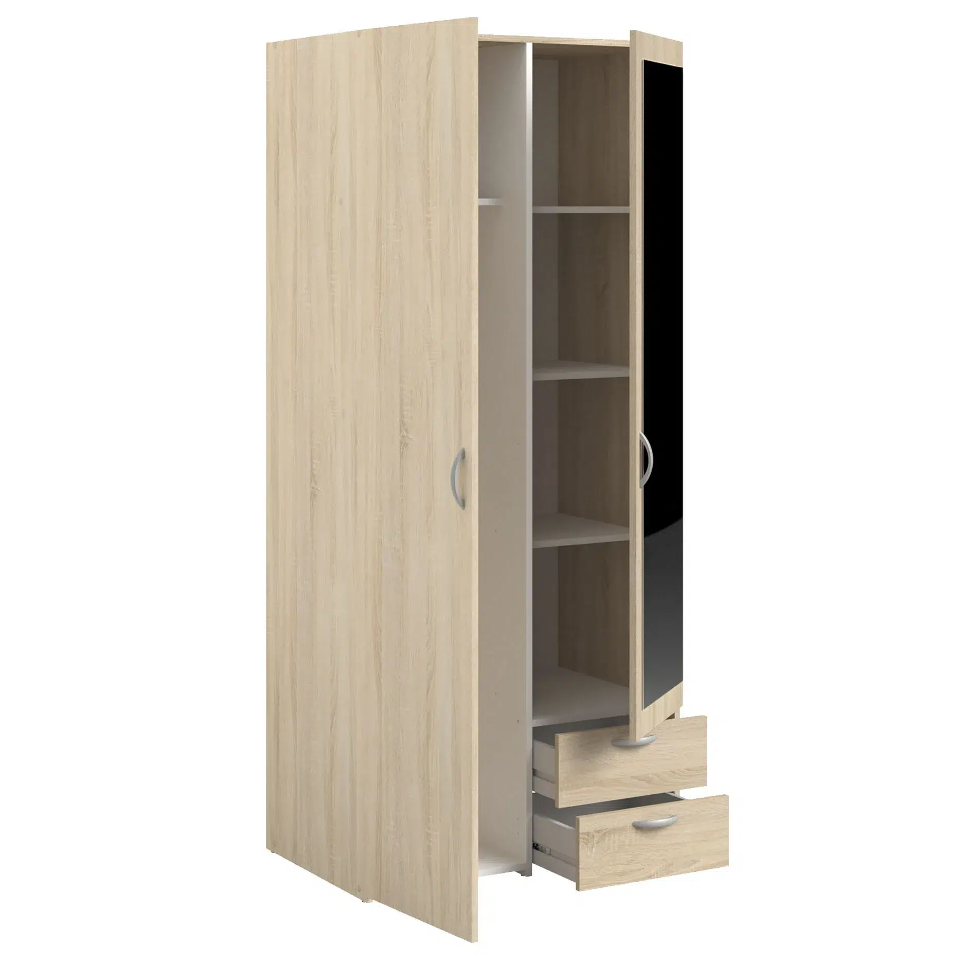Armoire 2 portes Daily 81x85x51 cm Chêne Sonoma – Image 5